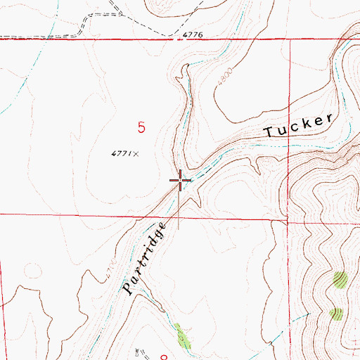 Topographic Map of McIntyre Canyon, AZ