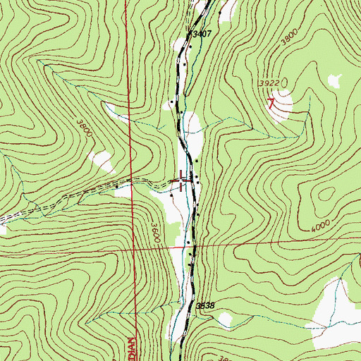Topographic Map of Forest Park School (historical), MT