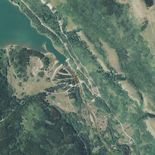 Aerial/Satellite Image of Fortymile Creek, MT