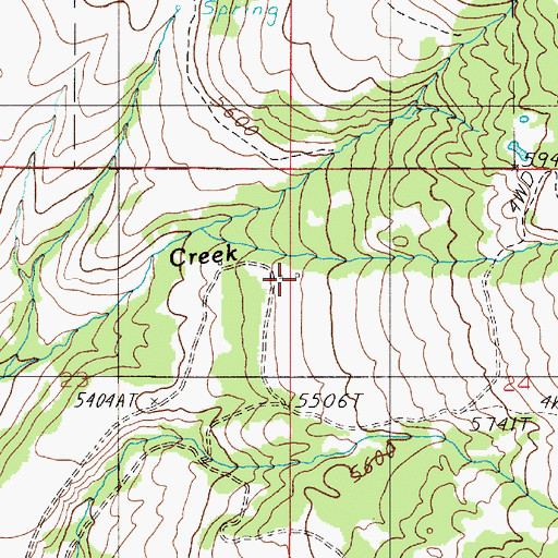 Topographic Map of Foster Ranch, MT