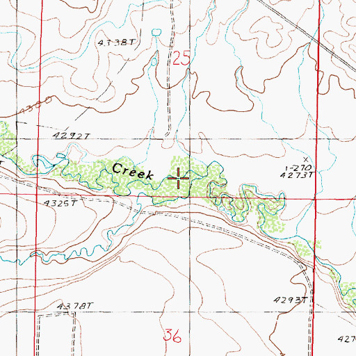 Topographic Map of Fowler Coulee, MT