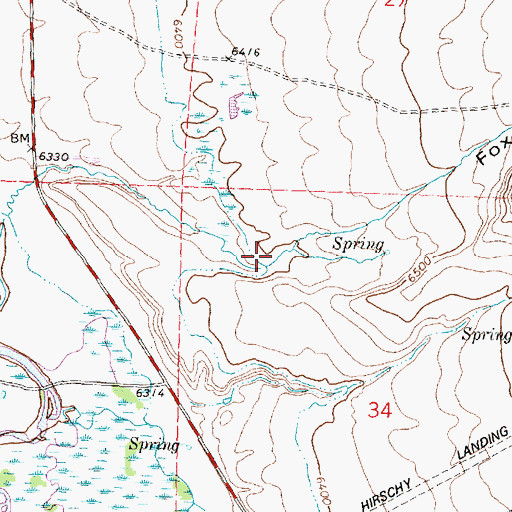 Topographic Map of Fox Gulch, MT