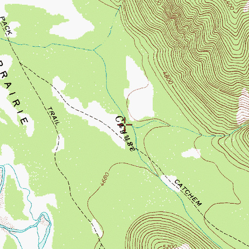Topographic Map of Francois Creek, MT