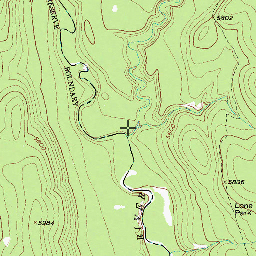 Topographic Map of Frazier Creek, MT