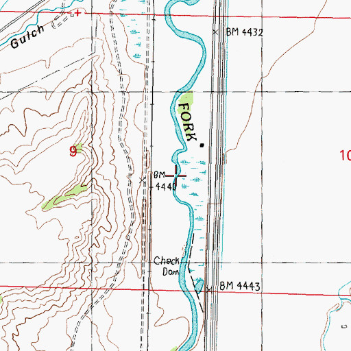 Topographic Map of Freezeout Creek, MT