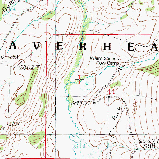 Topographic Map of French Gulch, MT