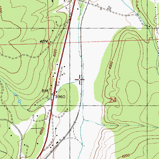 Topographic Map of Frog Creek, MT