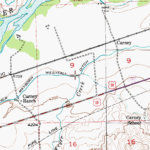 Topographic Map of Fryer Creek, MT