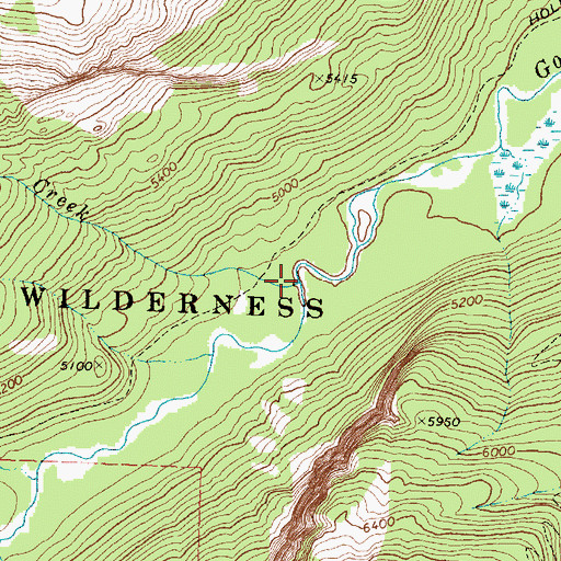 Topographic Map of Gabe Creek, MT