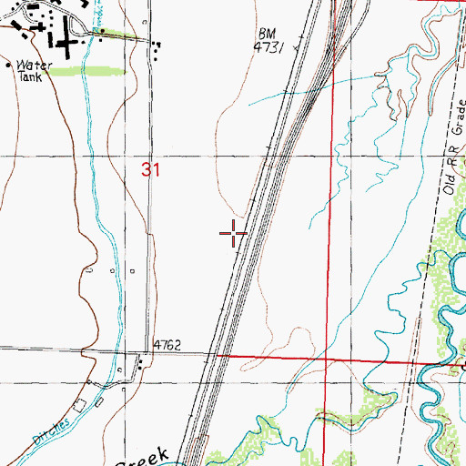 Topographic Map of Galen Spur, MT