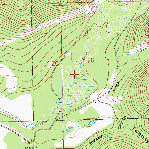 Topographic Map of Galena Creek, MT