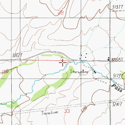 Topographic Map of Gallop Creek, MT