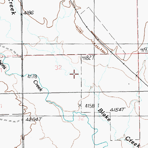 Topographic Map of Galloway Creek, MT