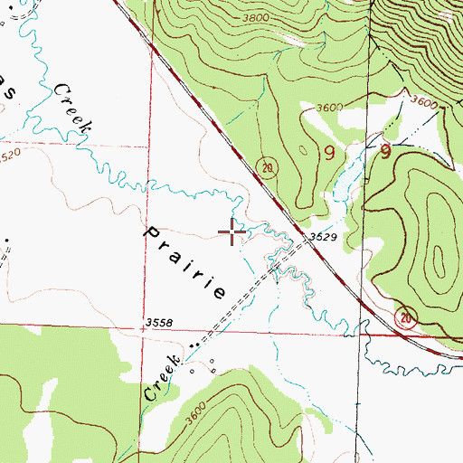 Topographic Map of Game Creek, MT