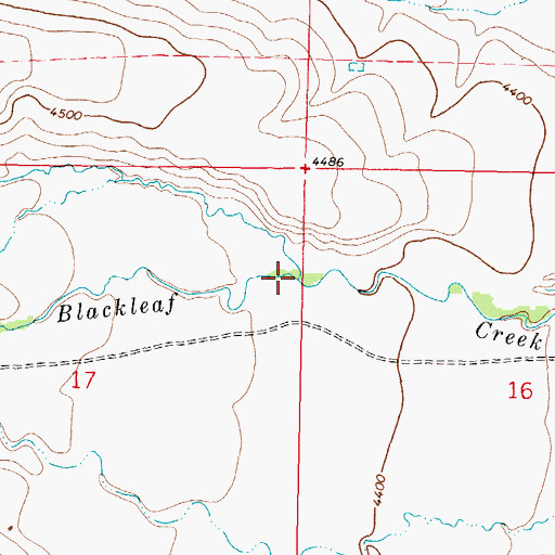 Topographic Map of Gansman Coulee, MT
