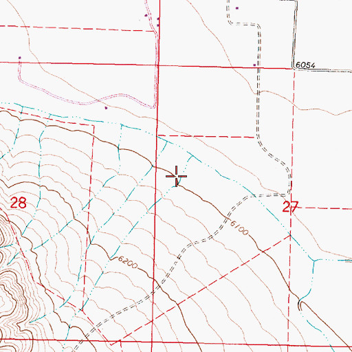 Topographic Map of Garr Canyon, MT