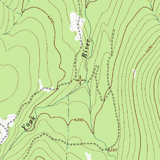 Topographic Map of Garver Creek, MT