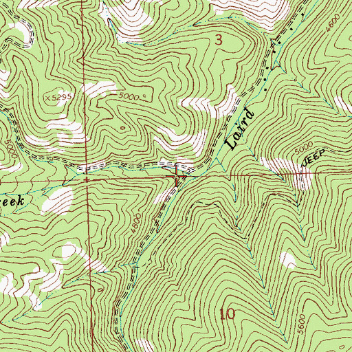 Topographic Map of Gilbert Creek, MT