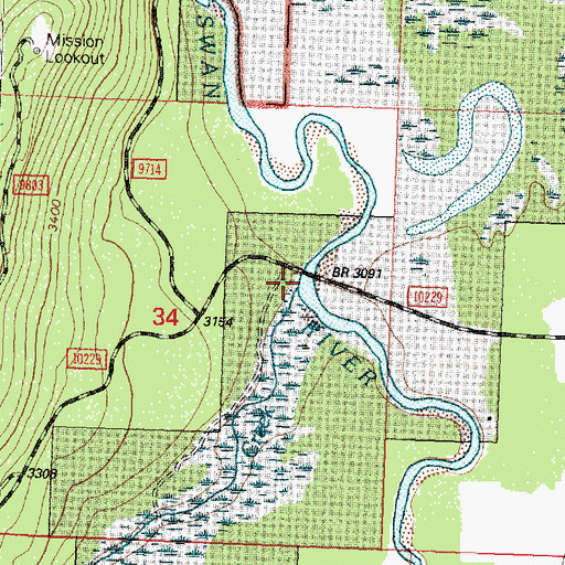 Topographic Map of Gildart Creek, MT