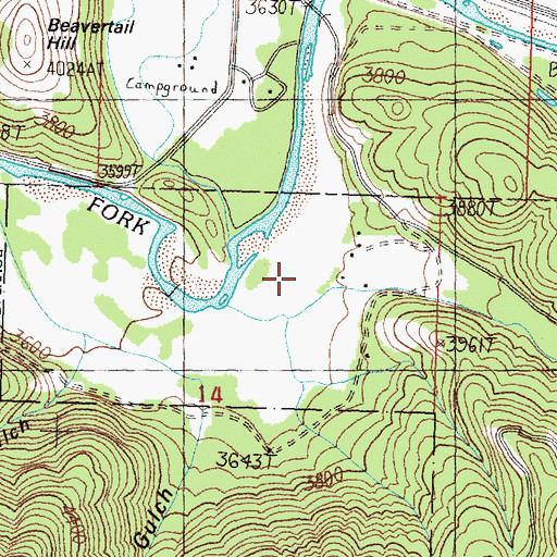 Topographic Map of Gillispie Creek, MT