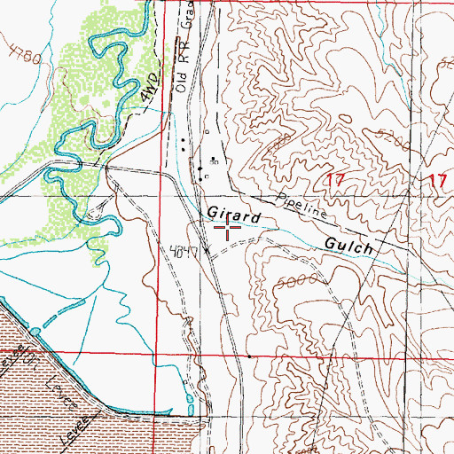 Topographic Map of Girard Gulch, MT