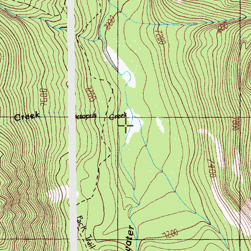 Topographic Map of Glacier Creek, MT