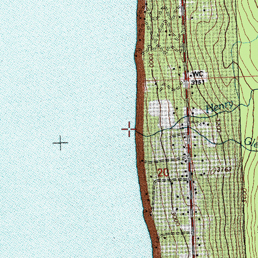 Topographic Map of Glen Creek, MT