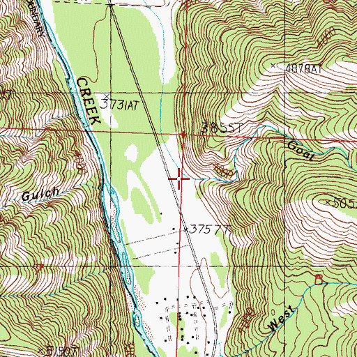 Topographic Map of Goat Creek, MT
