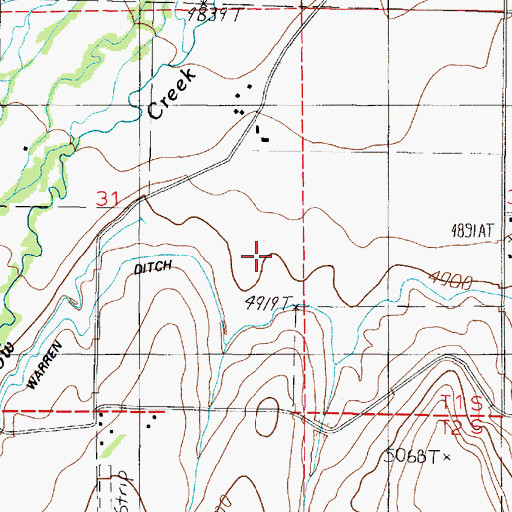 Topographic Map of Gobble Ditch, MT