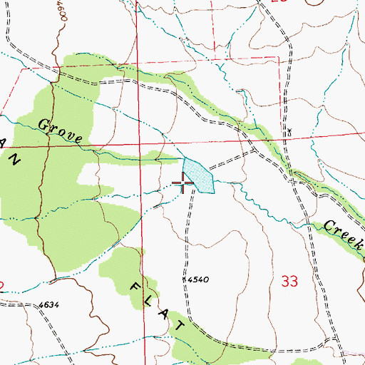 Topographic Map of Gold Creek, MT