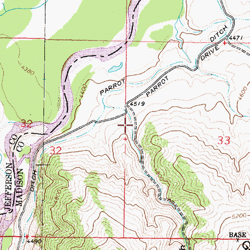 Topographic Map of Gold Hill Gulch, MT