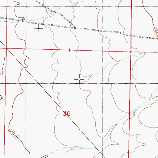 Topographic Map of Goodrich Gulch, MT