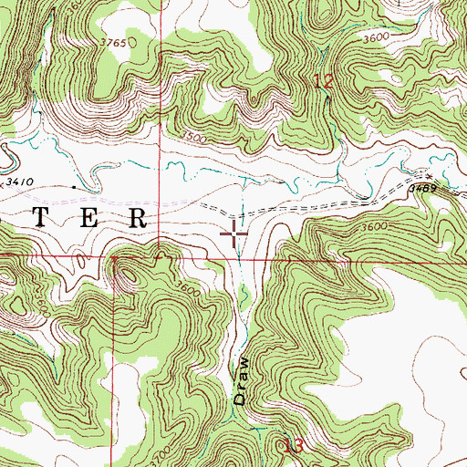 Topographic Map of Goodspeed Draw, MT