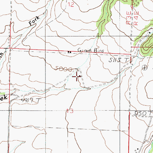 Topographic Map of Goodwin Ranch, MT