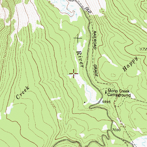 Topographic Map of Gorman Creek, MT