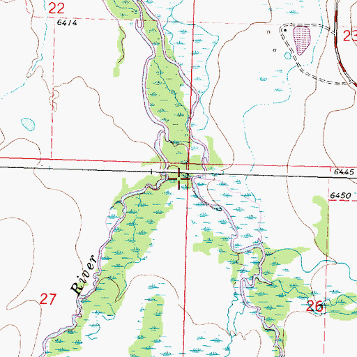 Topographic Map of Governor Creek, MT