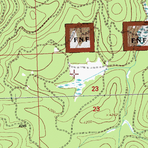 Topographic Map of Granger Meadow, MT