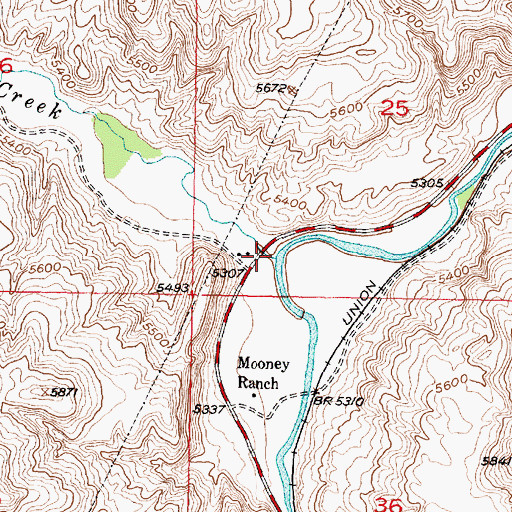 Topographic Map of Grasshopper Creek, MT