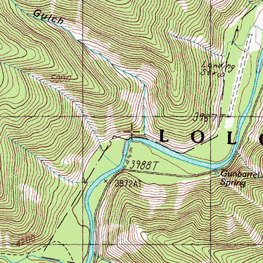 Topographic Map of Gratton Gulch, MT