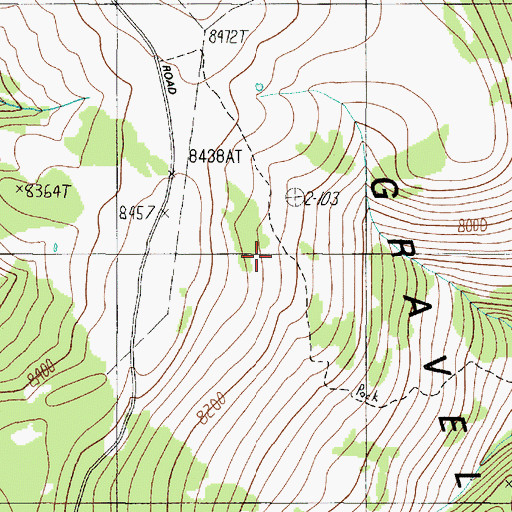 Topographic Map of Gravelly Range, MT