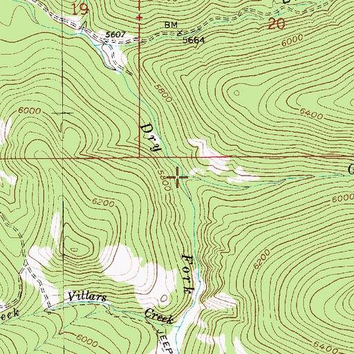 Topographic Map of Gray Creek, MT