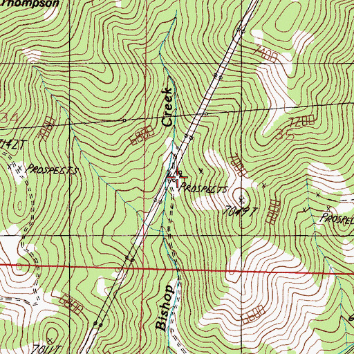 Topographic Map of Gray Eagle Mine, MT