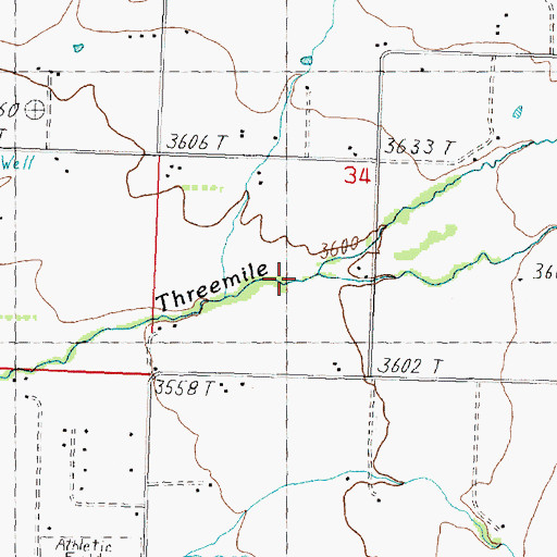 Topographic Map of Grayhorse Creek, MT