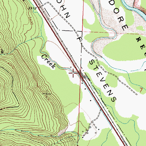 Topographic Map of Great Bear Creek, MT