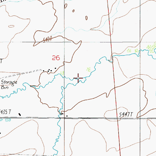 Topographic Map of Green Canyon Creek, MT