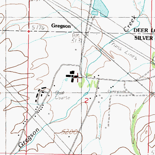Topographic Map of Fairmont Hot Springs, MT