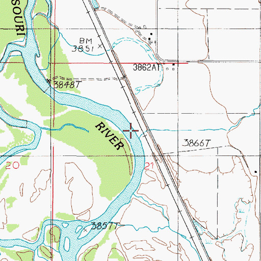 Topographic Map of Greyson Creek, MT