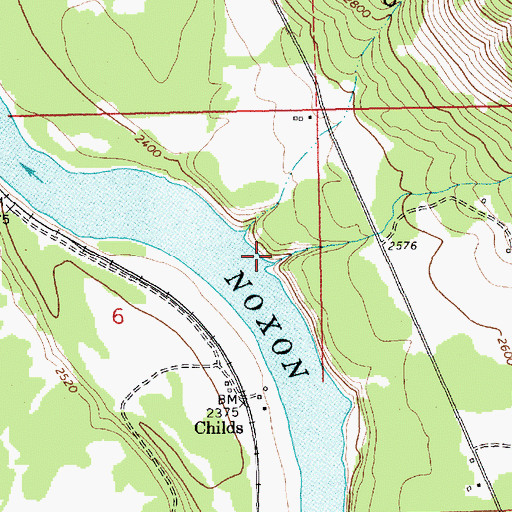 Topographic Map of Grimes Gulch, MT