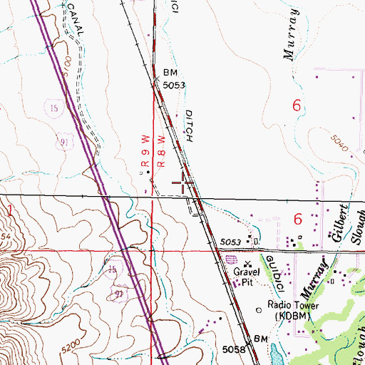 Topographic Map of Guidici Ditch, MT