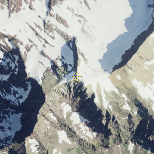 Aerial/Satellite Image of Gunsight Mountain, MT